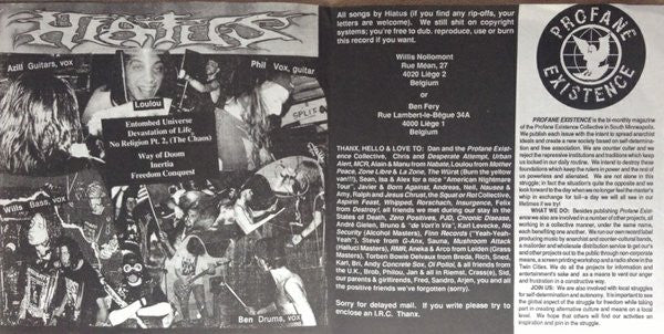 Hiatus (2) : Way Of Doom (7",33 ⅓ RPM)