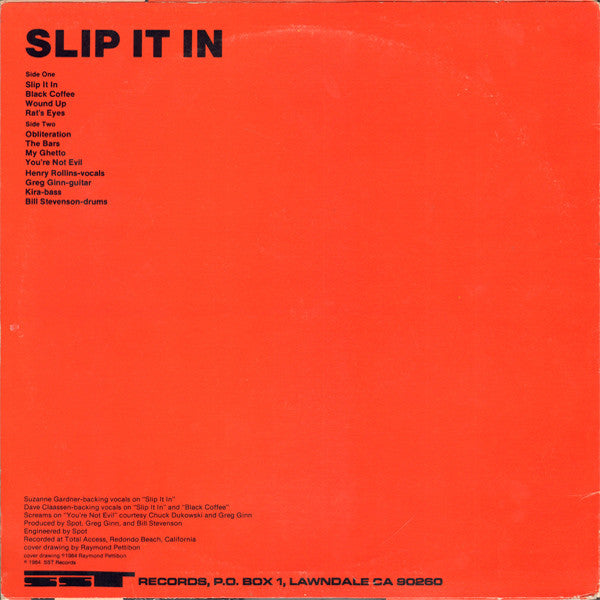 Black Flag : Slip It In (LP,Album)