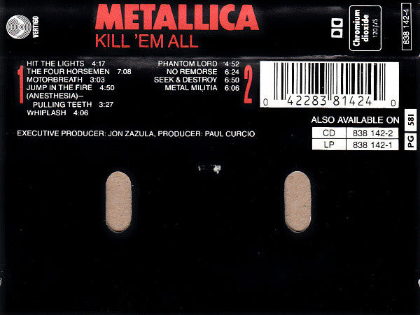 Metallica : Kill 'Em All (Album,Reissue)