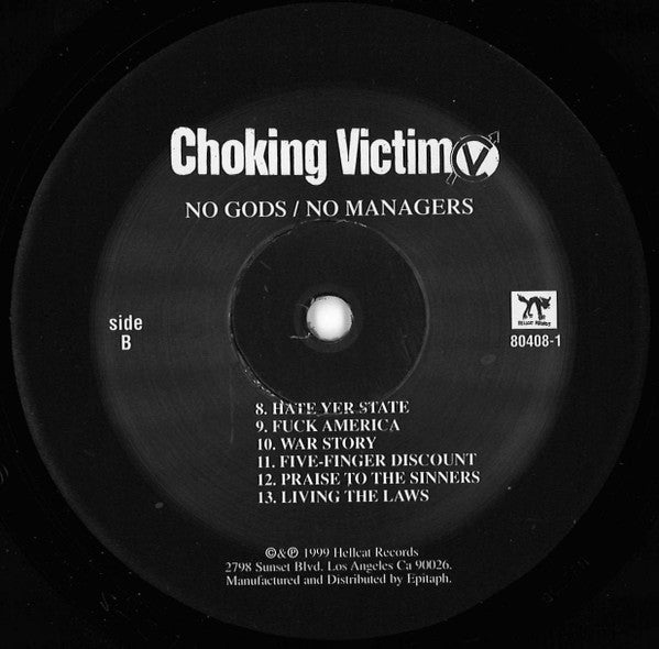 Choking Victim : No Gods / No Managers (LP,Album)