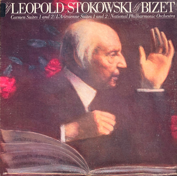 Leopold Stokowski Conducts Georges Bizet, National Philharmonic Orchestra : Carmen Suites 1 And 2 / L'Arlésienne Suites 1 And 2 (LP,Album,Stereo)