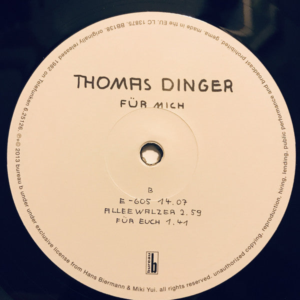 Thomas Dinger : Für Mich (LP,Album,Reissue)