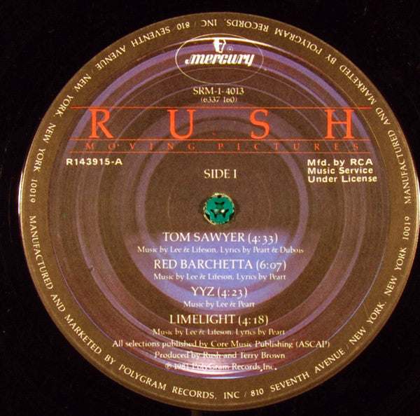 Rush : Moving Pictures (LP,Album,Club Edition)