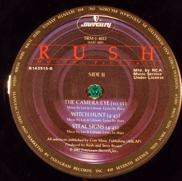 Rush : Moving Pictures (LP,Album,Club Edition)