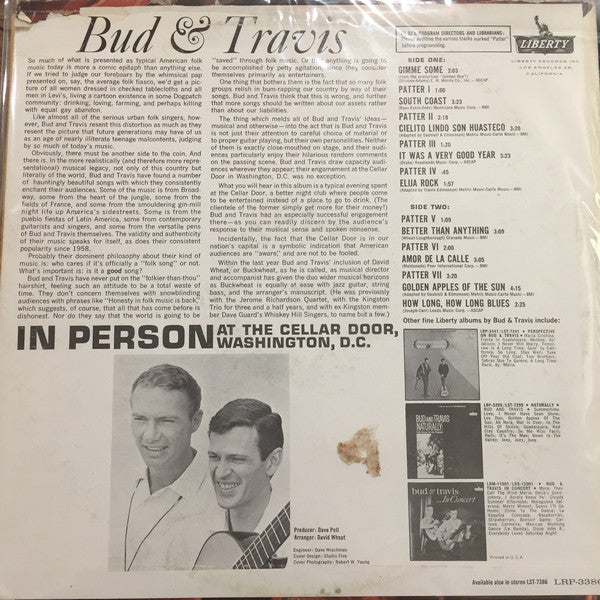 Bud And Travis : In Person (LP,Album)