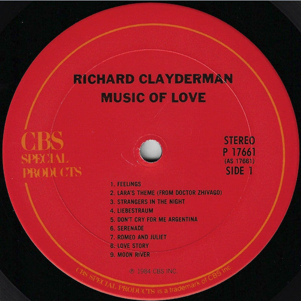 Richard Clayderman : Music Of Love (LP,Compilation)