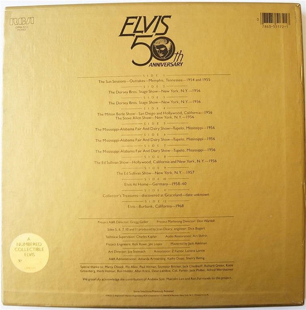 Elvis Presley : A Golden Celebration (LP,Compilation,Numbered,Mono)