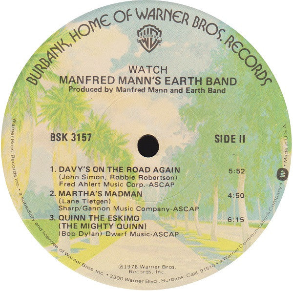 Manfred Mann's Earth Band : Watch (LP,Album)