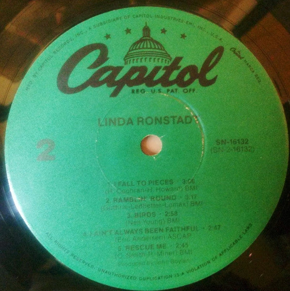 Linda Ronstadt : Linda Ronstadt (LP,Album,Reissue)