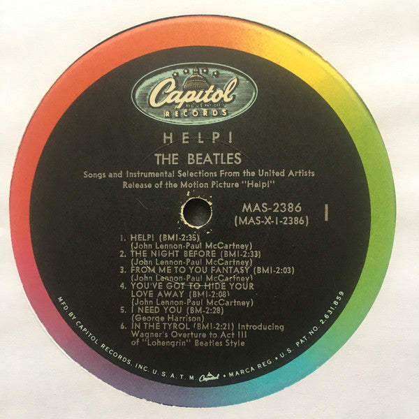 Beatles, The : Help! (Original Motion Picture Soundtrack) (LP,Album,Mono)