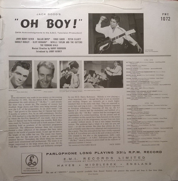 Various : Jack Good's Original "Oh Boy!" (LP,Album)