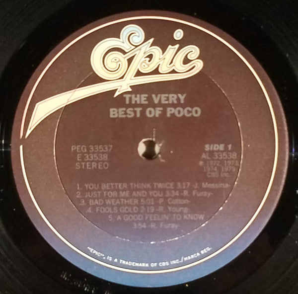 Poco (3) : The Very Best Of Poco (LP,Compilation,Reissue,Stereo)