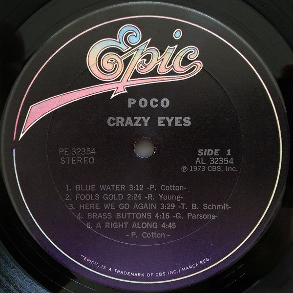 Poco (3) : Crazy Eyes (LP,Album,Reissue)