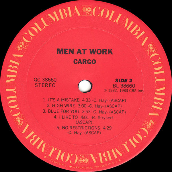 Men At Work : Cargo (LP,Album)