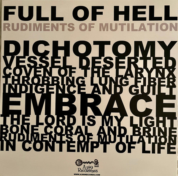 Full Of Hell : Rudiments Of Mutilation (12",45 RPM,Album)