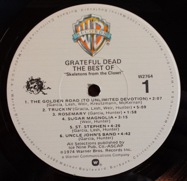 Grateful Dead, The : The Best Of The Grateful Dead: Skeletons From The Closet (LP,Compilation,Reissue)
