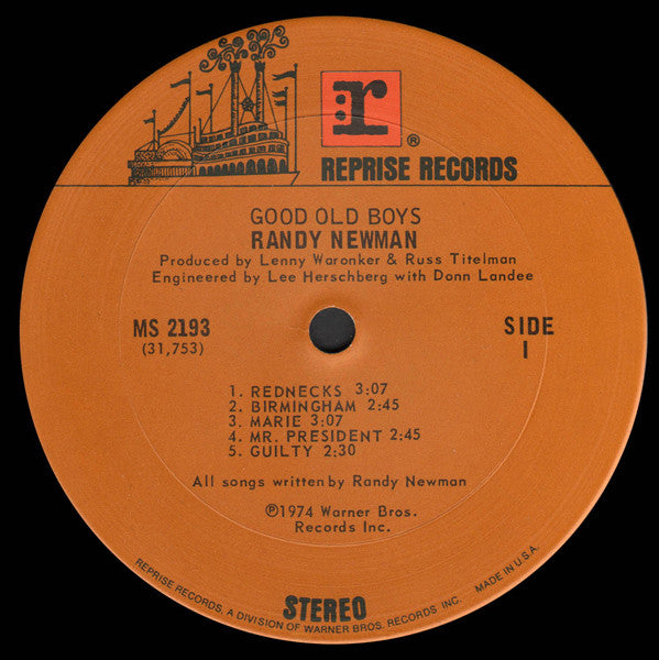 Randy Newman : Good Old Boys (LP,Album,Stereo)