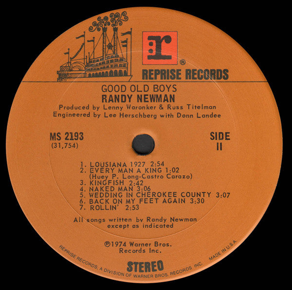 Randy Newman : Good Old Boys (LP,Album,Stereo)
