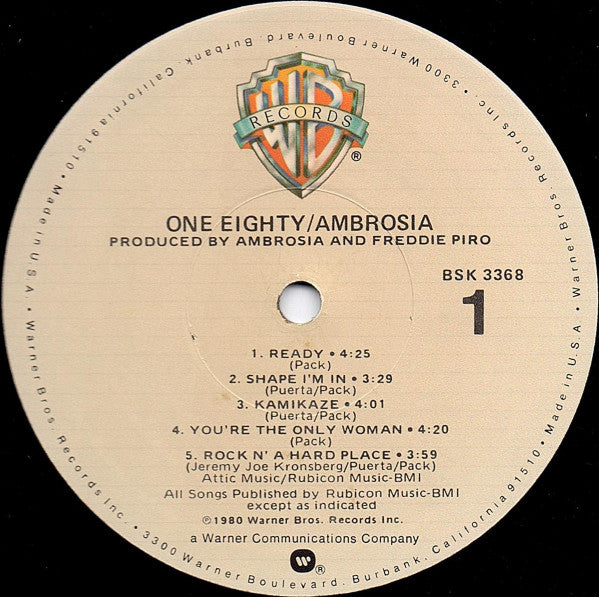 Ambrosia (2) : One Eighty (LP,Album)