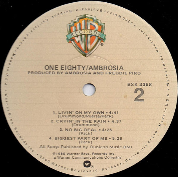 Ambrosia (2) : One Eighty (LP,Album)