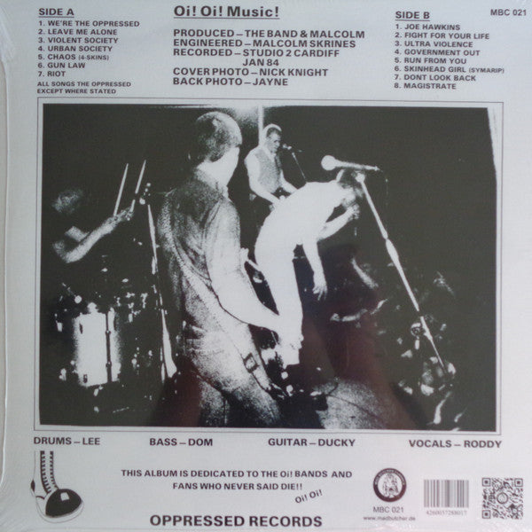 Oppressed, The : Oi! Oi! Music! (LP,Album,Limited Edition,Reissue)