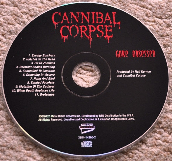 Cannibal Corpse : Gore Obsessed (Album)