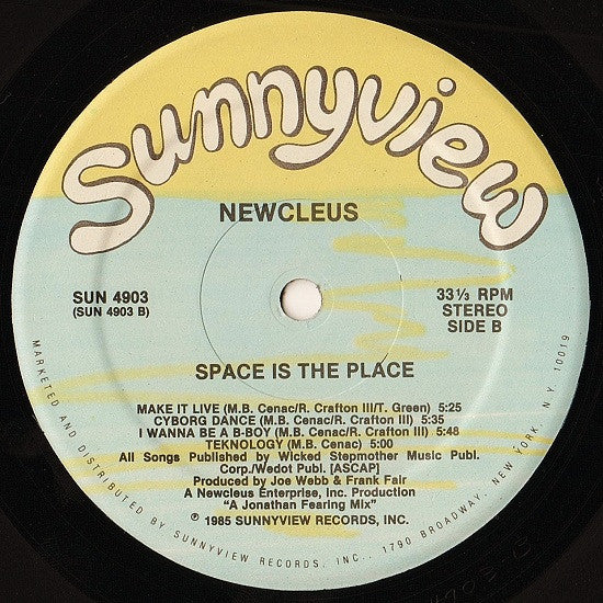 Newcleus : Space Is The Place (LP,Album)
