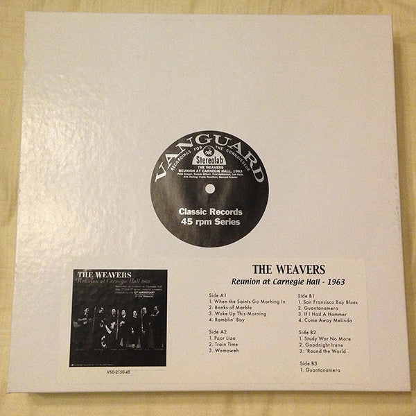 Weavers, The : Reunion At Carnegie Hall - 1963 (12",45 RPM,Single Sided,Reissue,Remastered,Stereo)