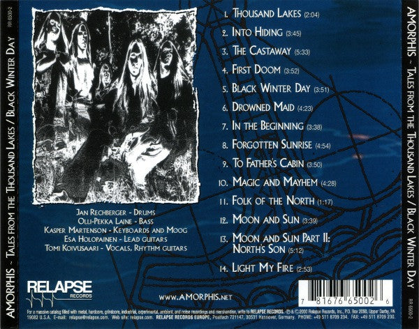 Amorphis : Tales From The Thousand Lakes / Black Winter Day (Album,Reissue)