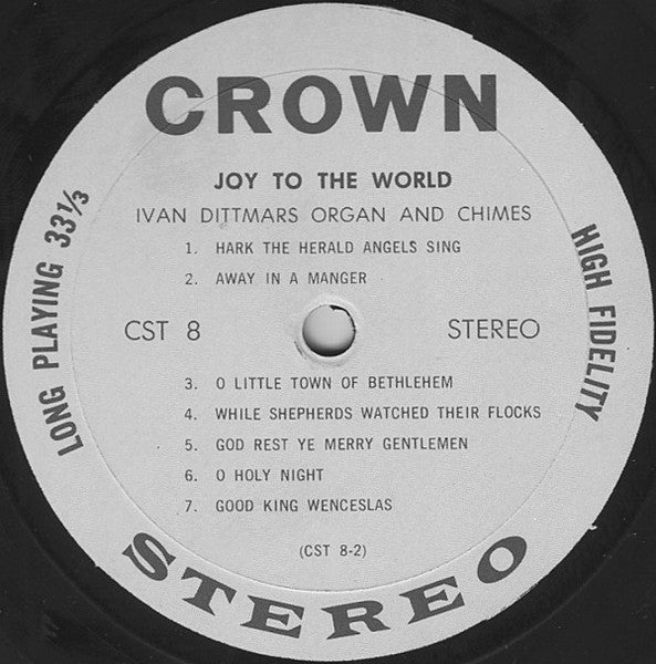 Ivan Ditmars : Joy To The World (LP,Album,Stereo)