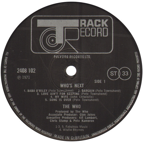Who, The : Who's Next (LP,Album)