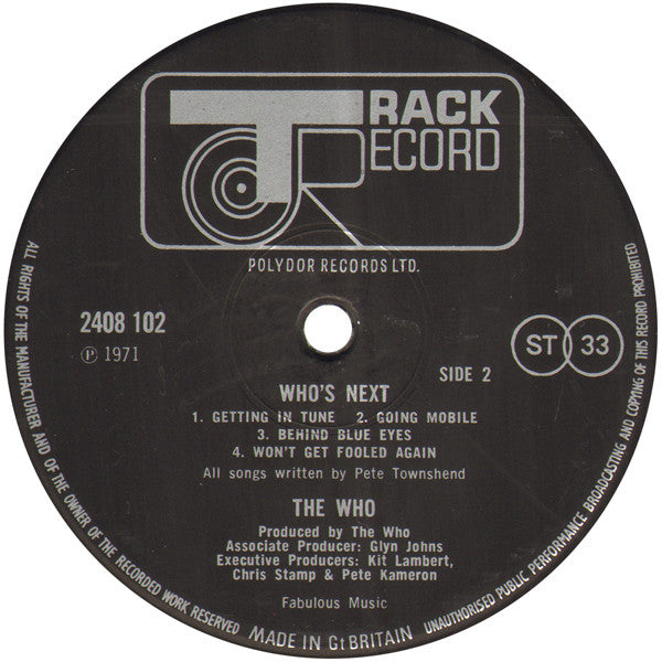 Who, The : Who's Next (LP,Album)