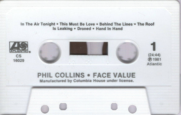 Phil Collins : Face Value (Album,Club Edition)