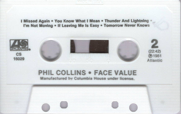 Phil Collins : Face Value (Album,Club Edition)