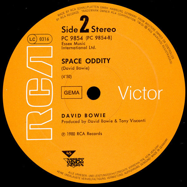 David Bowie : Alabama Song / Amsterdam / Space Oddity (12",45 RPM,Single,Stereo)
