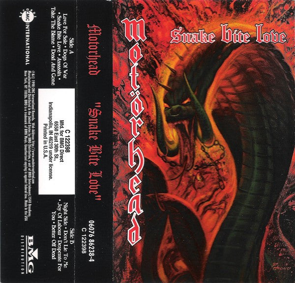 Motörhead : Snake Bite Love (Album,Club Edition)