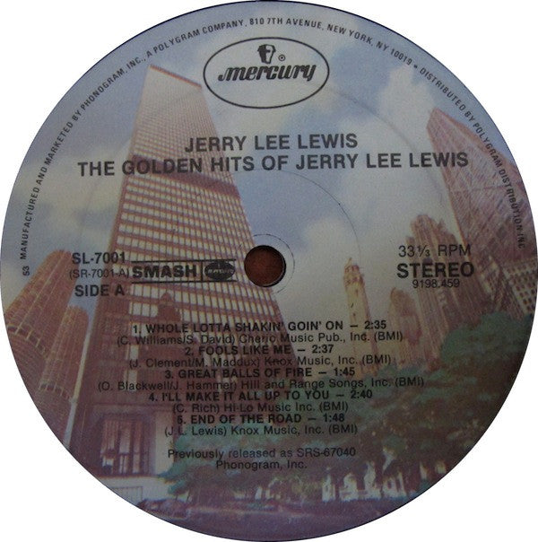 Jerry Lee Lewis : The Golden Rock Hits Of Jerry Lee Lewis (LP,Album,Reissue)