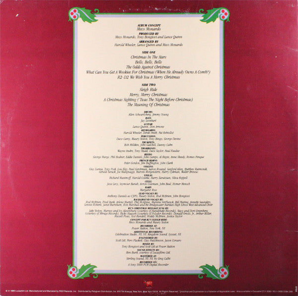 Original Star Wars Cast, The : R2-D2 - Anthony Daniels (2) As C-3PO : Christmas In The Stars: Star Wars Christmas Album (LP,Album,Stereo)