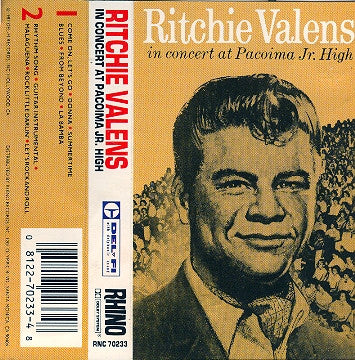 Ritchie Valens : In Concert At Pacoima Jr. High (Album,Reissue)