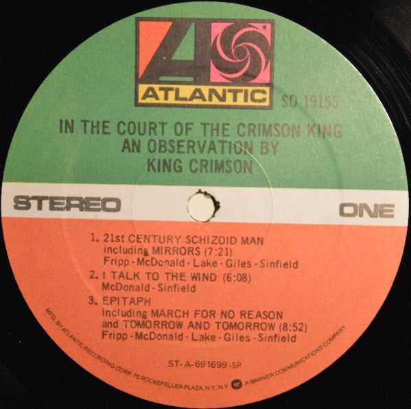 King Crimson : In The Court Of The Crimson King (An Observation By King Crimson) (LP,Album,Reissue)
