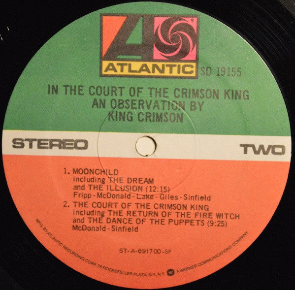 King Crimson : In The Court Of The Crimson King (An Observation By King Crimson) (LP,Album,Reissue)