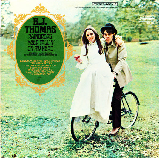 B.J. Thomas : Raindrops Keep Fallin' On My Head (LP,Album,Repress)
