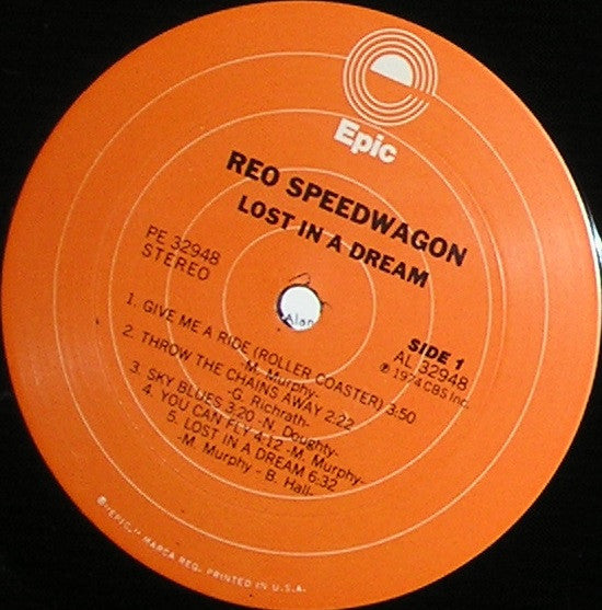 REO Speedwagon : Lost In A Dream (LP,Album,Stereo)