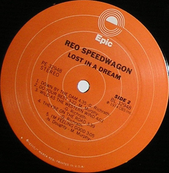 REO Speedwagon : Lost In A Dream (LP,Album,Stereo)