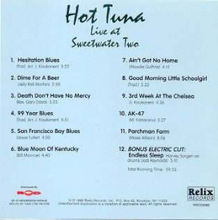 Hot Tuna : Live At Sweetwater Two (Album)