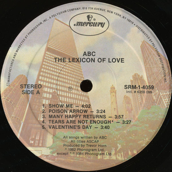 ABC : The Lexicon Of Love (LP,Album,Stereo)