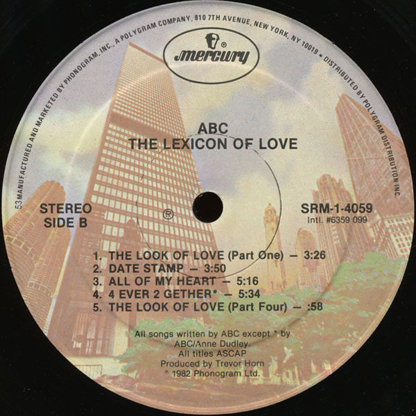 ABC : The Lexicon Of Love (LP,Album,Stereo)