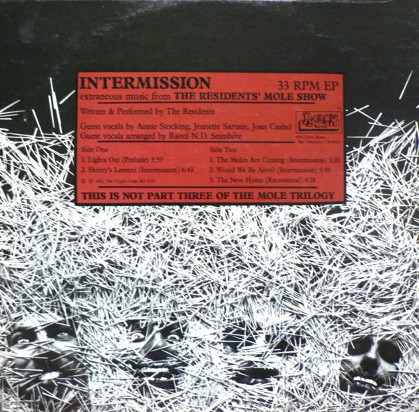 Residents, The : Intermission (12",EP,33 ⅓ RPM)