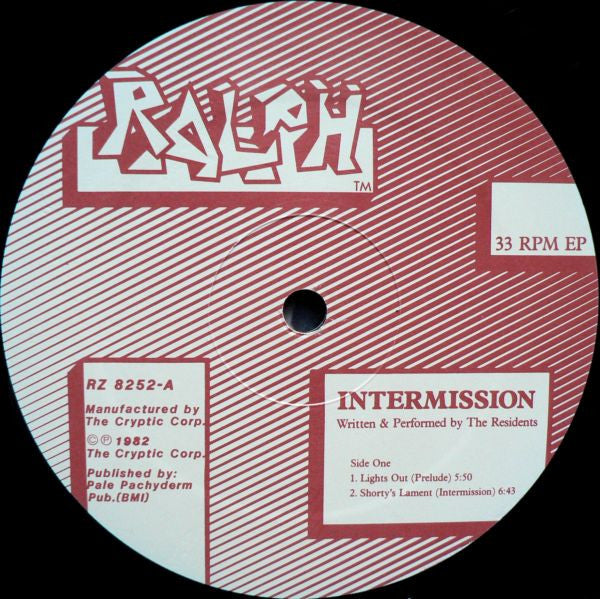 Residents, The : Intermission (12",EP,33 ⅓ RPM)