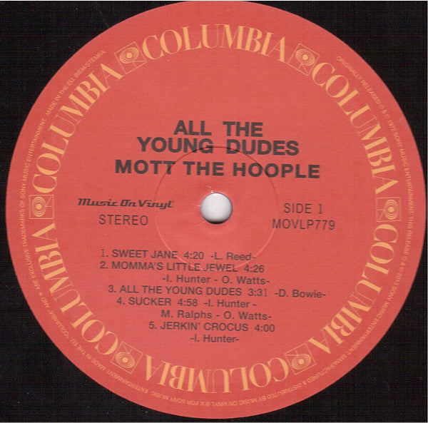 Mott The Hoople : All The Young Dudes (LP,Album,Reissue)